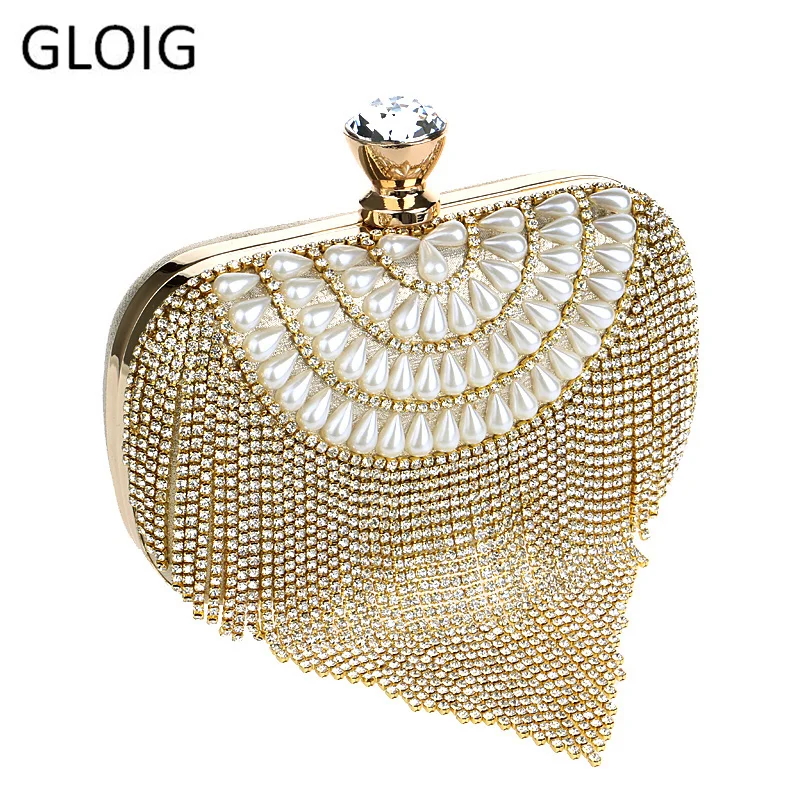 GLOIG Tassel Rhinestones Clutch Beading Lady Evening Bags Diamonds Small Purse Chain Shoulder Handbags Wedding Party Evening Bag
GLOIG Tassel Rhinestones Clutch Beading Lady Evening Bags Diamonds Small Purse Chain Shoulder Handbags Wedding Party Evening Bag