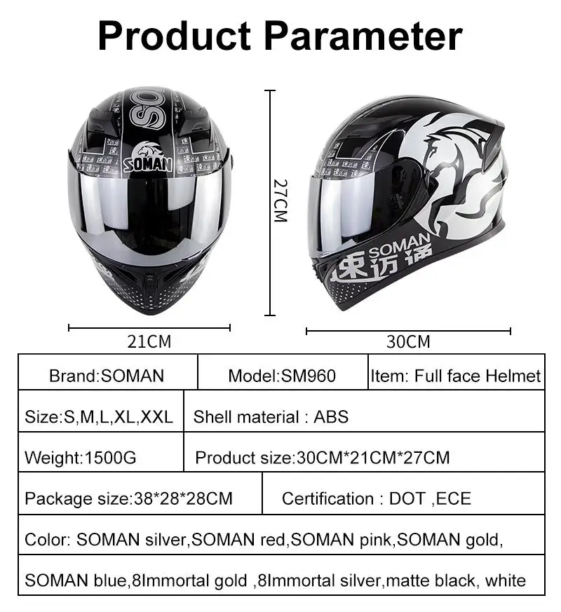 Motorcycle Helmet Men Full Face Helmet Moto Riding ABS Material Motocross Motorbike Helmet Motor Protective Motocross Parts
Motorcycle Helmet Men Full Face Helmet Moto Riding ABS Material Motocross Motorbike Helmet Motor Protective Motocross Parts