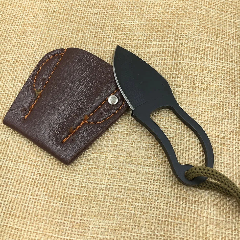 Переносной Тактический коготь EDC survival faca Karambit нож MC мини карманный с кожаной