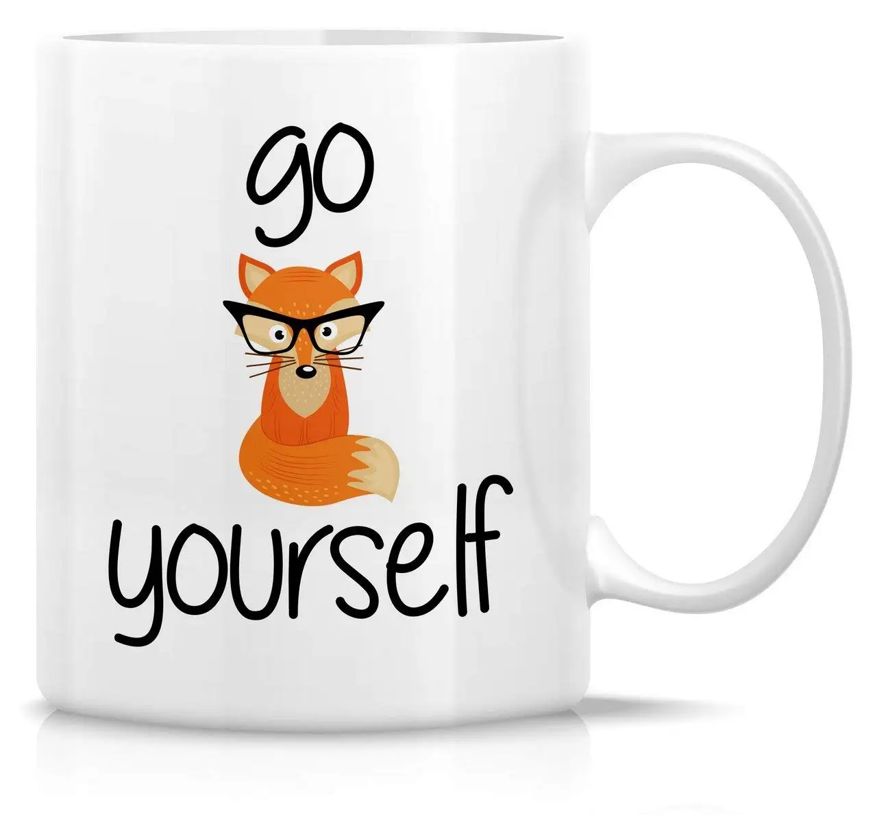 Забавная кружка Go Fox Yourself 11 унций керамические кофейные кружки|Кружки| |