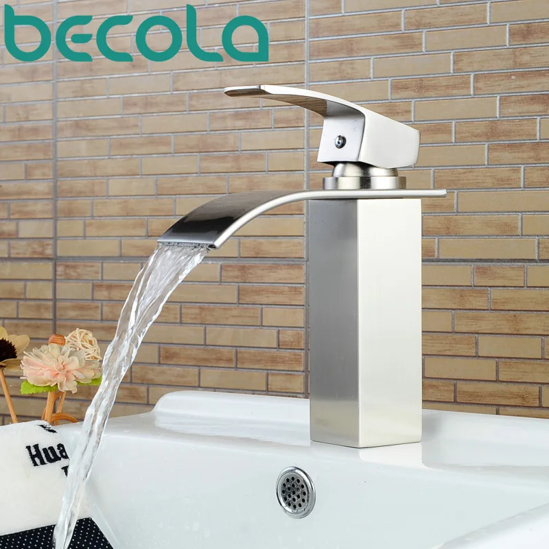 Высококачественный смеситель-водопад из матового никеля BECOLA, смеситель для раковины в ванной комнате, латунный Смеситель для раковины, сме...
Высококачественный смеситель-водопад из матового никеля BECOLA, смеситель для раковины в ванной комнате, латунный Смеситель для раковины, сме...