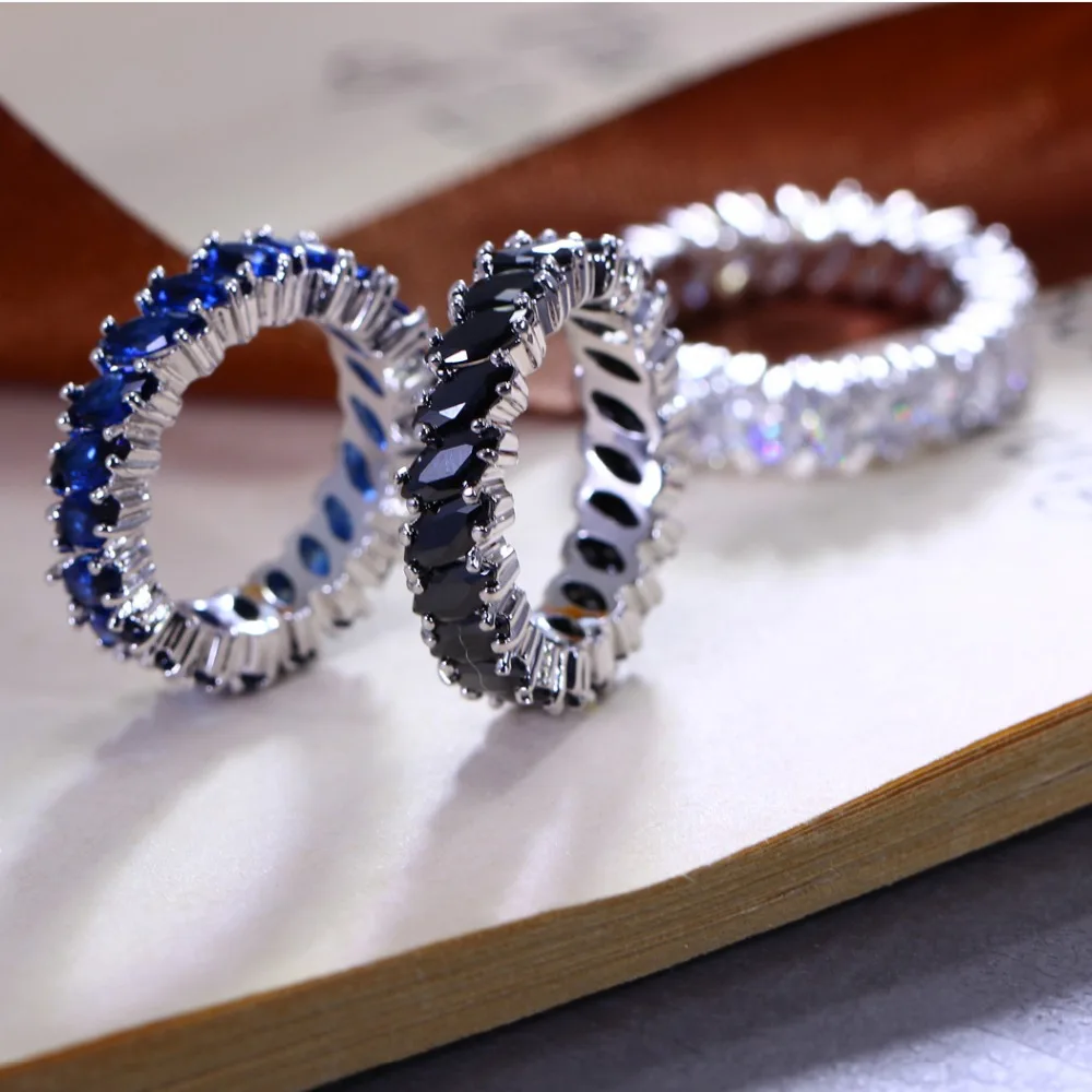 New Designs Office Ladies Round Shape wedding rings Top Grade Zirconia Blue Ring Propose Marriage Gift Dropshipping
New Designs Office Ladies Round Shape wedding rings Top Grade Zirconia Blue Ring Propose Marriage Gift Dropshipping