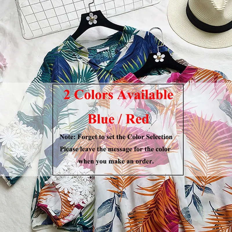 2019 New Summer Crochet Lace Floral Print Blouse M-4XL Plus Size Three Quarter Sleeve Loose Casual Womens Tops and Blouses
2019 New Summer Crochet Lace Floral Print Blouse M-4XL Plus Size Three Quarter Sleeve Loose Casual Womens Tops and Blouses