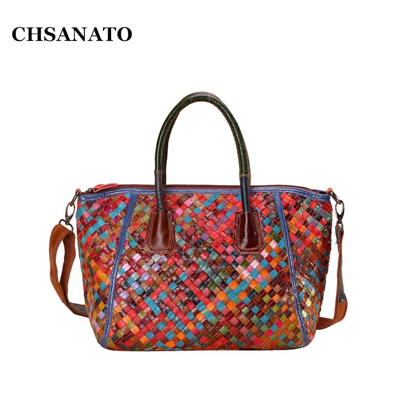 CHSANATO Women Genuine Leather Shoulder Bag Knitting Classic Tote Trapeze Designer Handbags High Quality Ladies Purses
CHSANATO Women Genuine Leather Shoulder Bag Knitting Classic Tote Trapeze Designer Handbags High Quality Ladies Purses