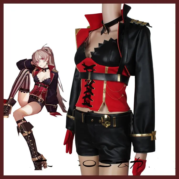 Game Azur Lane Pirate MNF Jean Bart Uniforms Cosplay Costume Black Jacket Outfit
Game Azur Lane Pirate MNF Jean Bart Uniforms Cosplay Costume Black Jacket Outfit