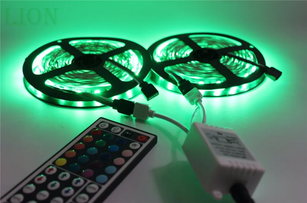 Светодиодная лента RGB 10 м 5050 водонепроницаемая IP20/65 60 светодиодов/м 12 В