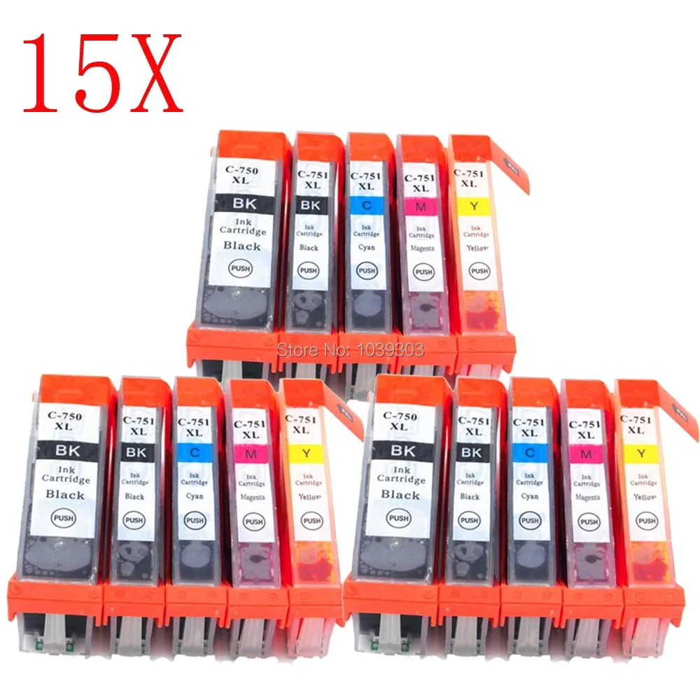 15 x PGI 750 CLI 751 PGI-750 CLI-751 Compatible for Canon IP7270 MG5470 MG5570 MG6470 MX727 MX927 IX6870 IX6770 ink Cartridge
15 x PGI 750 CLI 751 PGI-750 CLI-751 Compatible for Canon IP7270 MG5470 MG5570 MG6470 MX727 MX927 IX6870 IX6770 ink Cartridge
