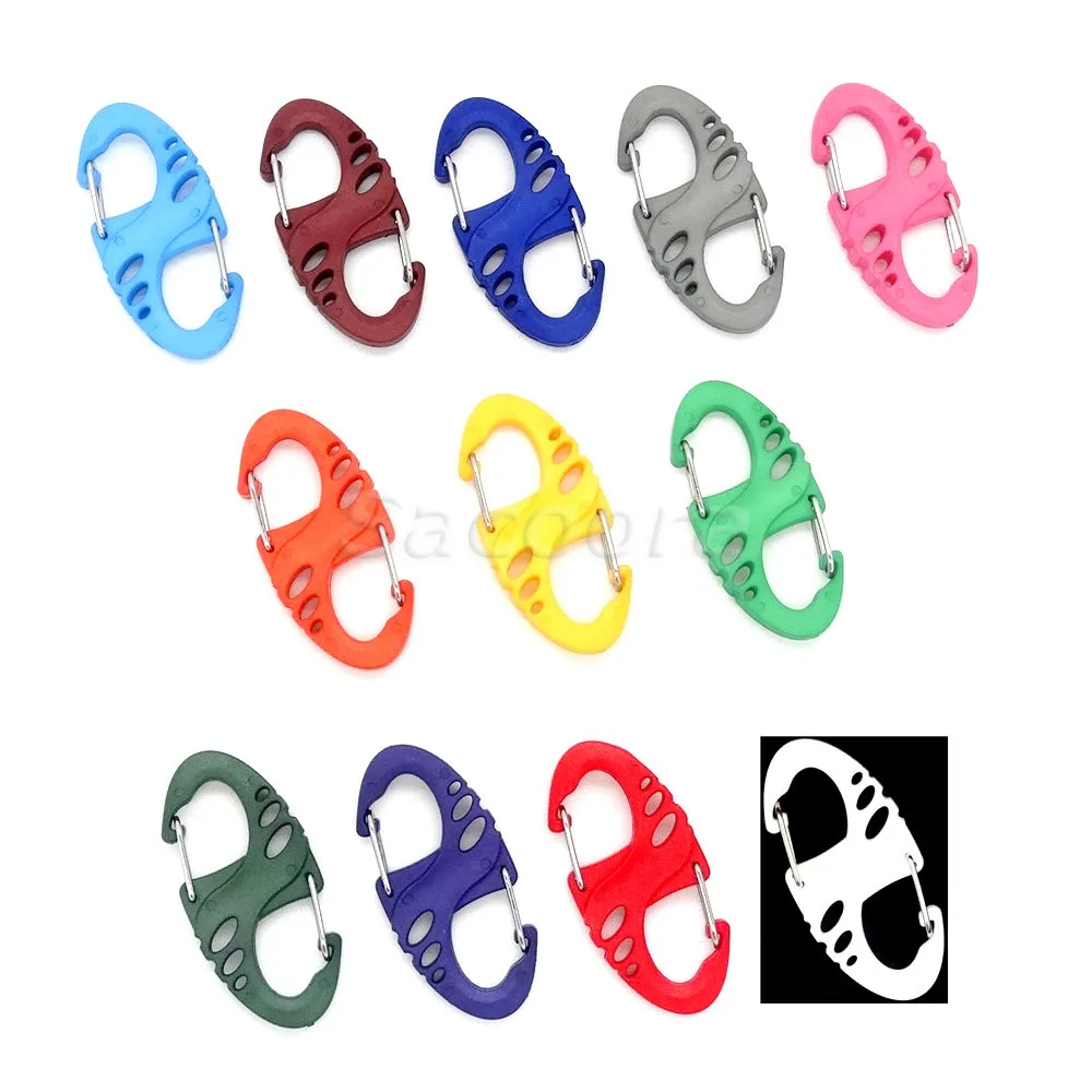 12pcs Colorful Plastic S Hook Carabiner Clips For Paracord Survival Bracelet/Keychain 12 Colors
12pcs Colorful Plastic S Hook Carabiner Clips For Paracord Survival Bracelet/Keychain 12 Colors