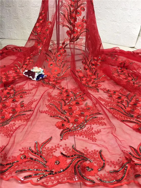 African Lace Fabric Sequins High Quality 5yards Lace Tulle Lace Fabric beads African French Net Lace Fabric For Eveing Dress
African Lace Fabric Sequins High Quality 5yards Lace Tulle Lace Fabric beads African French Net Lace Fabric For Eveing Dress