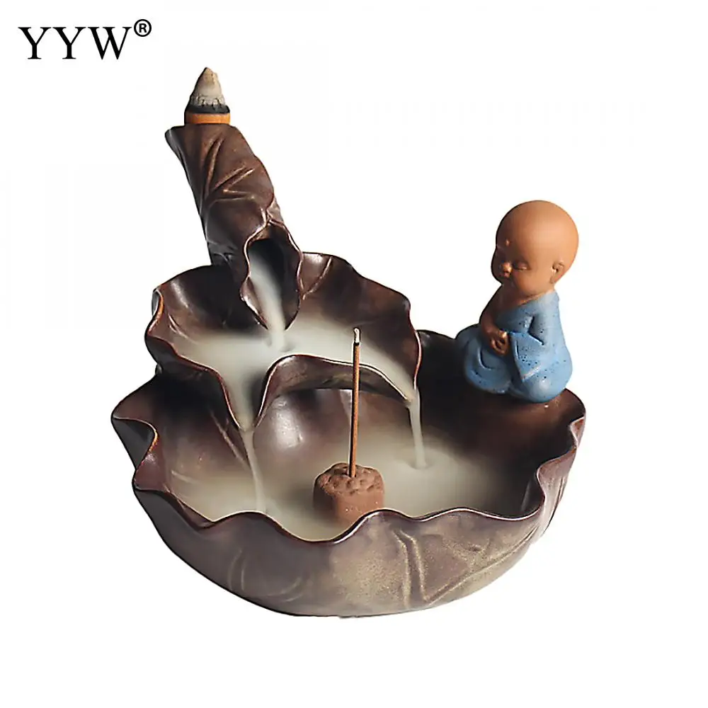 Backflow Incense Stick Burner Waterfall Incense Stick Cones Holder Censer Aroma Smoke Burner Aromatherapy Cute Monk Home Decor
Backflow Incense Stick Burner Waterfall Incense Stick Cones Holder Censer Aroma Smoke Burner Aromatherapy Cute Monk Home Decor