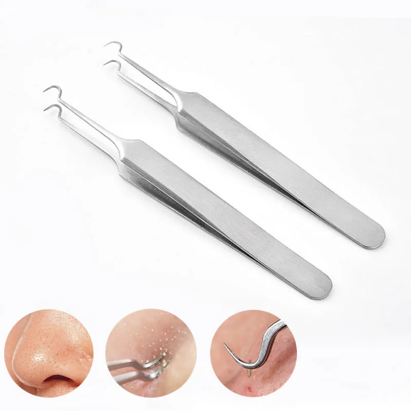 Fashion Stainless Effective Pimple Blackheads Comedones Extractor Acne Elbow Needle Make Up Tools Acne Bending tweezers
Fashion Stainless Effective Pimple Blackheads Comedones Extractor Acne Elbow Needle Make Up Tools Acne Bending tweezers