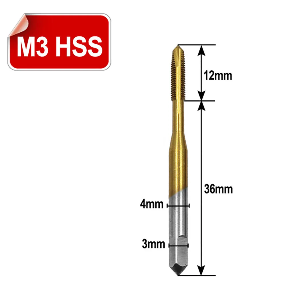 New 5PCS/Set M3/M4/M5/M6/M8 HSS Metric Straight Flute Thread Screw Tap Plug Hand Tap Drill1.76
New 5PCS/Set M3/M4/M5/M6/M8 HSS Metric Straight Flute Thread Screw Tap Plug Hand Tap Drill1.76