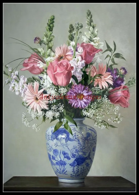 Chinese Vase - Counted Cross Stitch Kits - DIY Handmade Needlework for Embroidery 14 ct Cross Stitch Sets DMC Color
Chinese Vase - Counted Cross Stitch Kits - DIY Handmade Needlework for Embroidery 14 ct Cross Stitch Sets DMC Color