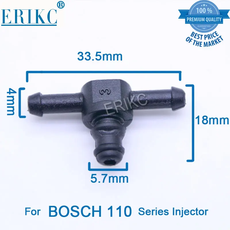 Соединитель трубы для возврата масла ERIKC Common Rail, Т-образный пластиковый фитинг для топливных форсунок Bosch серии 110
Соединитель трубы для возврата масла ERIKC Common Rail, Т-образный пластиковый фитинг для топливных форсунок Bosch серии 110
