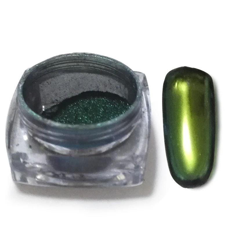 1g Box Chameleon Powder Coating Chrome Effect Glitter Dust Tools Flakes Mirror Pigment | Красота и здоровье