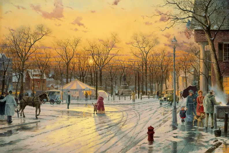 Town Square Thomas Kinkade HD Canvas Print Living Room Bedroom Wall Pictures Art Painting Home Decoration No Frame
Town Square Thomas Kinkade HD Canvas Print Living Room Bedroom Wall Pictures Art Painting Home Decoration No Frame
