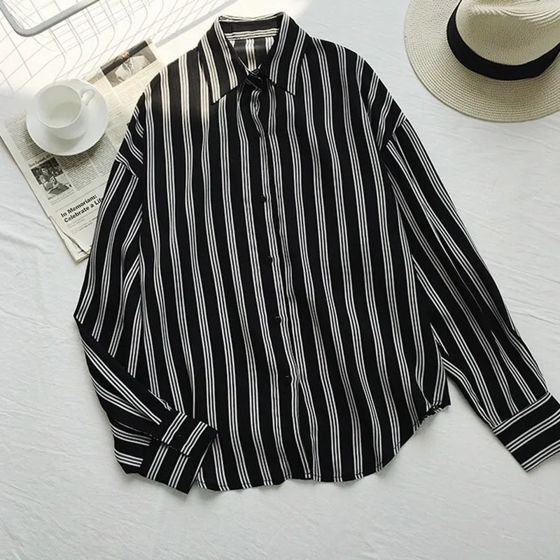 Women Striped Blouse Spring Autumn Long Sleeve Work Shirts Women office Tops Blouse Women
Women Striped Blouse Spring Autumn Long Sleeve Work Shirts Women office Tops Blouse Women