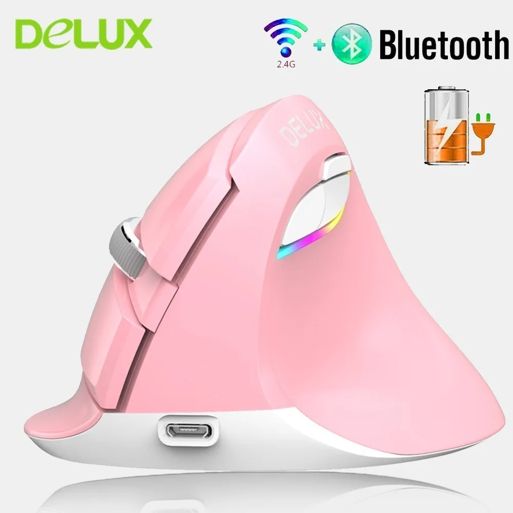 Вертикальная мышь Delux M618 Беспроводной 2,4G + Bluetooth 4,0 вертикальный Мышь эргономичный Перезаряжаемые RGB игровая Мышь 2400 Точек на дюйм геймер для ...
Вертикальная мышь Delux M618 Беспроводной 2,4G + Bluetooth 4,0 вертикальный Мышь эргономичный Перезаряжаемые RGB игровая Мышь 2400 Точек на дюйм геймер для ...