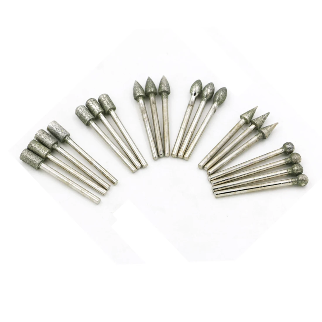New High Quality 20Pcs 3mm Durable Shank Diamond Burr Bit Cut Engraving Carving Rotary Drill Bits
New High Quality 20Pcs 3mm Durable Shank Diamond Burr Bit Cut Engraving Carving Rotary Drill Bits