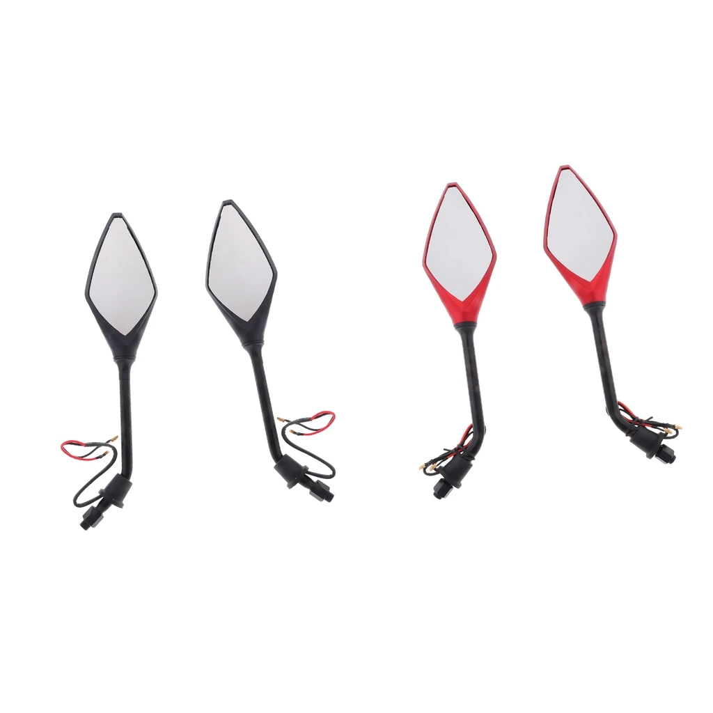 4X Universal 10mm Motorcycle Rearview Side Mirrors LED Turn Signal Red/Black High Toughness and Smooth Surface ABS Shell Glass
4X Universal 10mm Motorcycle Rearview Side Mirrors LED Turn Signal Red/Black High Toughness and Smooth Surface ABS Shell Glass