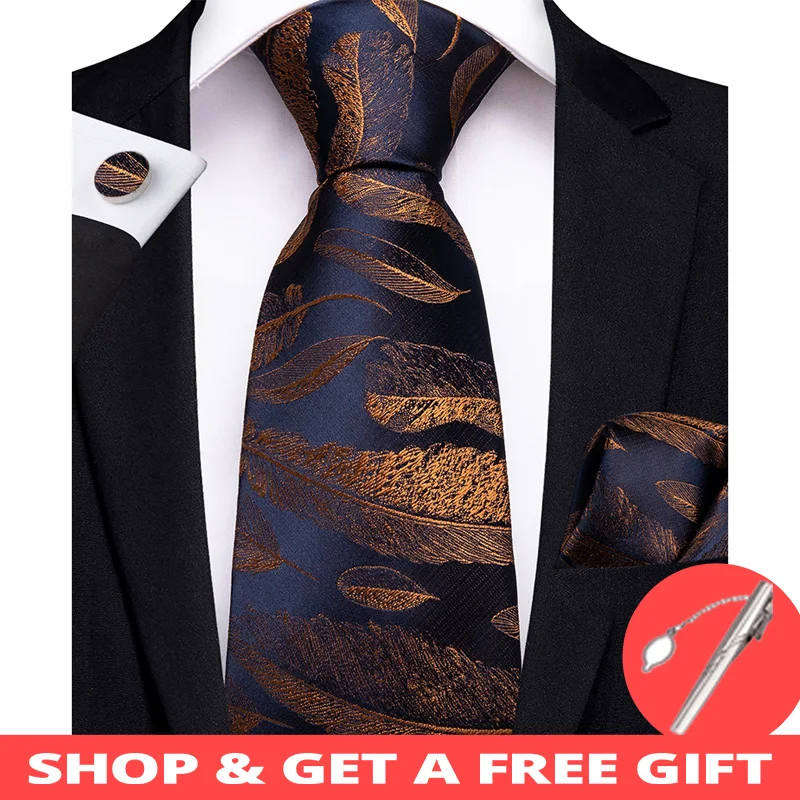 DiBanGu Fashion Golden Blue Men Gifts Tie Clip 150cm Long Tie for Men Hanky Cufflinks Tie Wedding Party Business Tie Set MJ-7194
DiBanGu Fashion Golden Blue Men Gifts Tie Clip 150cm Long Tie for Men Hanky Cufflinks Tie Wedding Party Business Tie Set MJ-7194