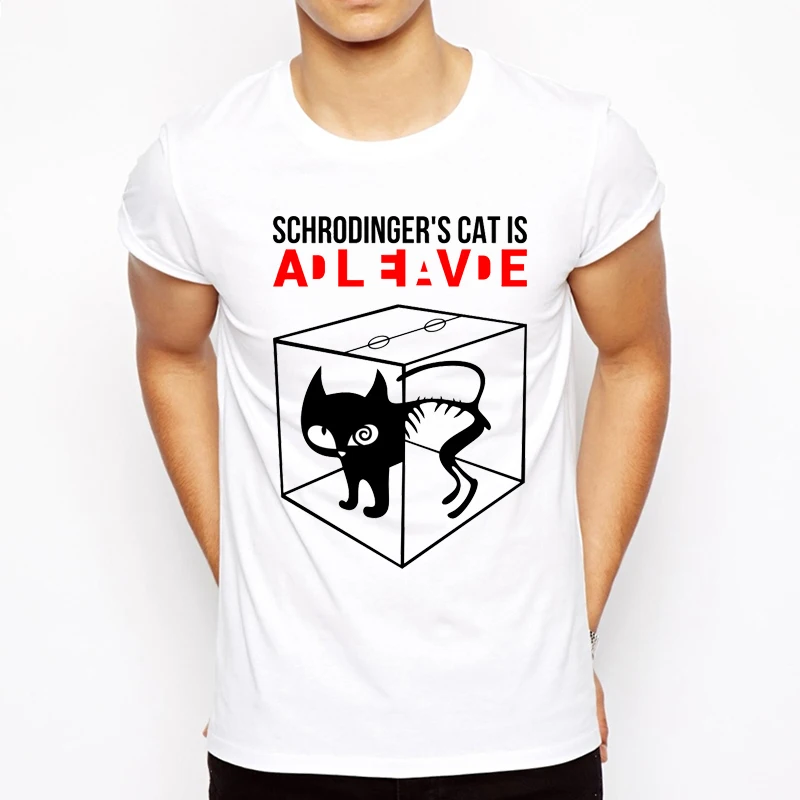 Мужские футболки с коротким рукавом и круглым вырезом Schrodinger's Cat Theory, летняя футболка, 2019
Мужские футболки с коротким рукавом и круглым вырезом Schrodinger's Cat Theory, летняя футболка, 2019
