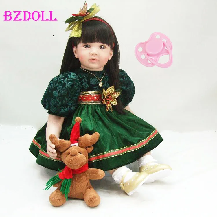 60 CM Silicone Vinyl Reborn Doll For Girl Lifelike Princess Toddler Child Birthday Gift Play House Toy
60 CM Silicone Vinyl Reborn Doll For Girl Lifelike Princess Toddler Child Birthday Gift Play House Toy