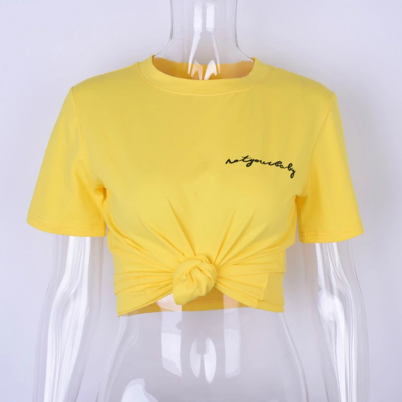 Cotton Short Sleeve Letters Embroidery T-shirt New 2018 Women New Fashion Harajuku Tops Yellow Solid Casual Female Tshirt Shirts
Cotton Short Sleeve Letters Embroidery T-shirt New 2018 Women New Fashion Harajuku Tops Yellow Solid Casual Female Tshirt Shirts