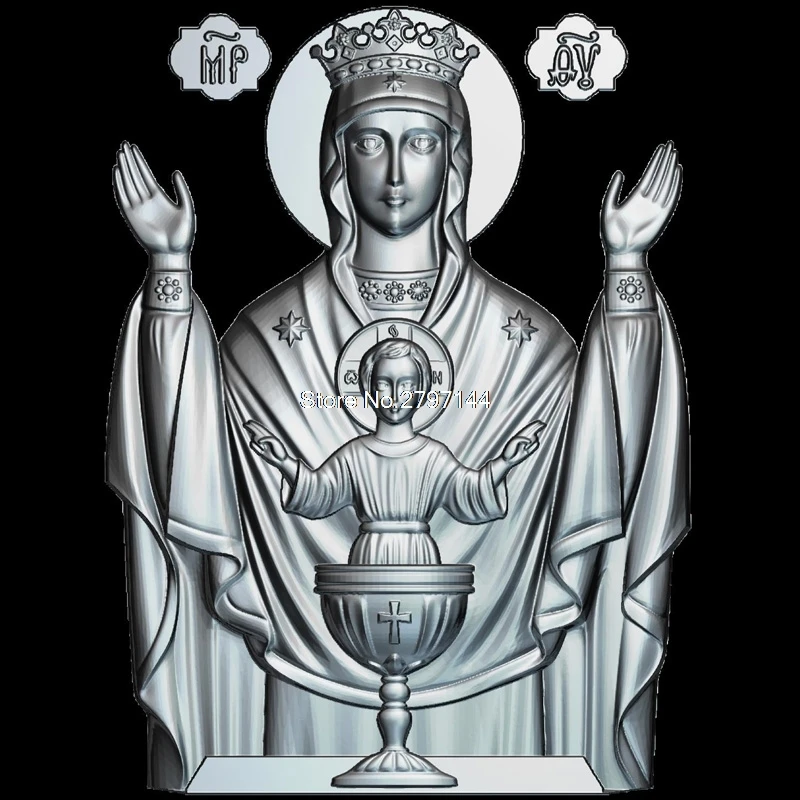 Mother of God The Inexhaustible Cup 3d model for cnc STL format Religion 3d Relief Model STL Router 3 axis Engraver ArtCam
Mother of God The Inexhaustible Cup 3d model for cnc STL format Religion 3d Relief Model STL Router 3 axis Engraver ArtCam