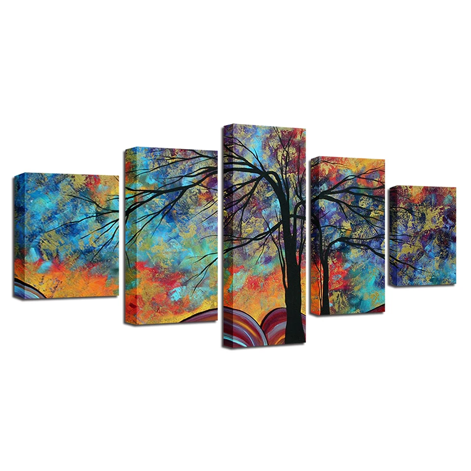 Canvas Painting HD Prints Home Decor 5 Pieces Bedside Background Wall Art Tree Modular Pictures Artwork Abstract Poster Frame
Canvas Painting HD Prints Home Decor 5 Pieces Bedside Background Wall Art Tree Modular Pictures Artwork Abstract Poster Frame