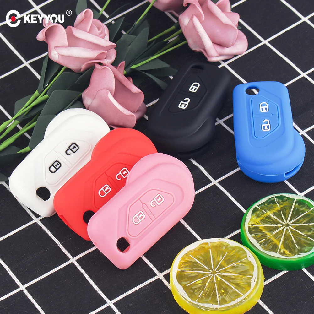 KEYYOU 2 Button Silicone Rubber Car Remote Flip Key Fob Shell Cover Case For Citroen DS3 2009-2016 Skin Chain Holder Protector
KEYYOU 2 Button Silicone Rubber Car Remote Flip Key Fob Shell Cover Case For Citroen DS3 2009-2016 Skin Chain Holder Protector