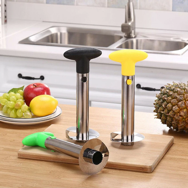 

Stainless Steel Pineapple Peeler Cutter Slicer Corer Peel Core Tools Fruit Vegetable Knife Gadget Kitchen Accessories Spiralizer