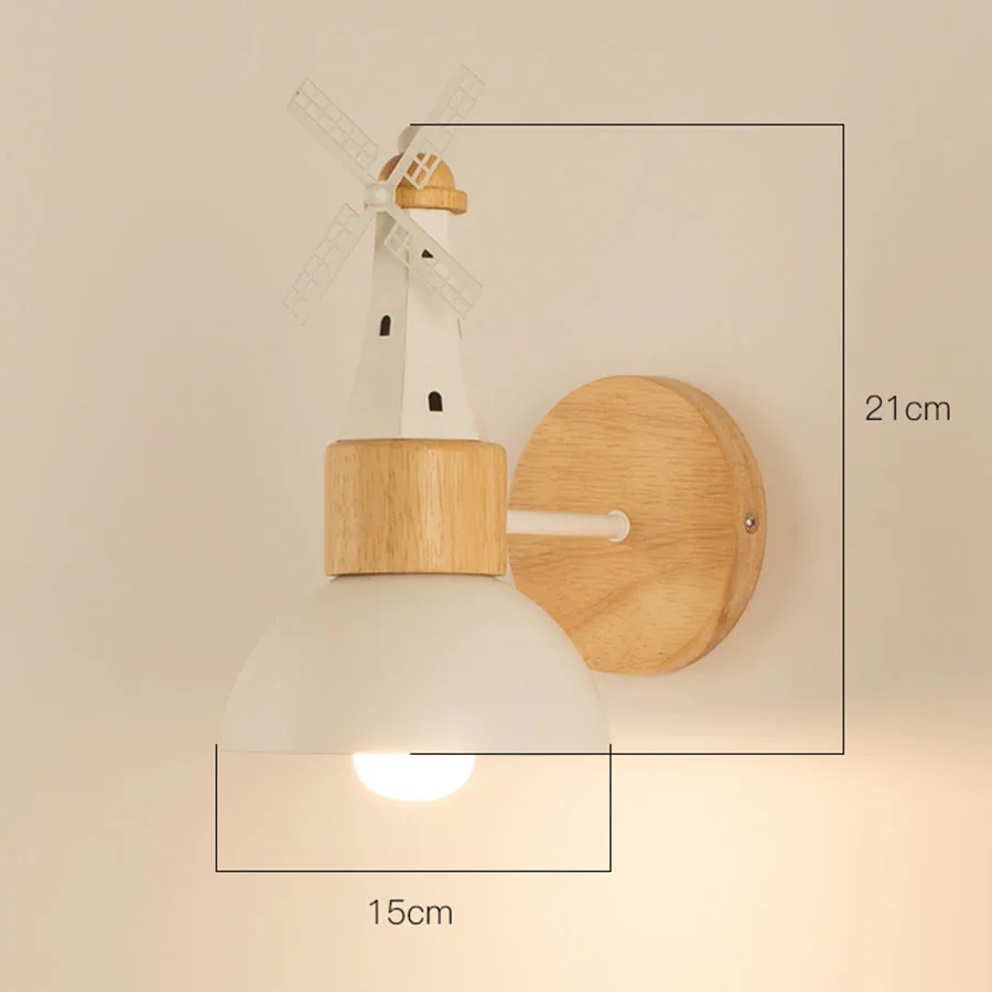 Thrisdar Nordic Creative Windmill Bedside Wall Lamp Modern Minimalist Living Room Children Kid's Room Staircase Aisle Wall light
Thrisdar Nordic Creative Windmill Bedside Wall Lamp Modern Minimalist Living Room Children Kid's Room Staircase Aisle Wall light