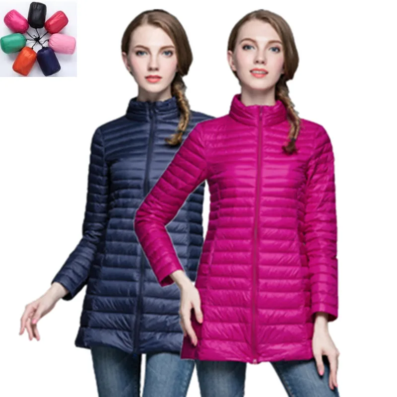 Woman Coat 90% White Duck Down Long Jacket Female Overcoat Ultra Light Slim Solid Jackets Winter Coat Portable Fashion Parkas
Woman Coat 90% White Duck Down Long Jacket Female Overcoat Ultra Light Slim Solid Jackets Winter Coat Portable Fashion Parkas