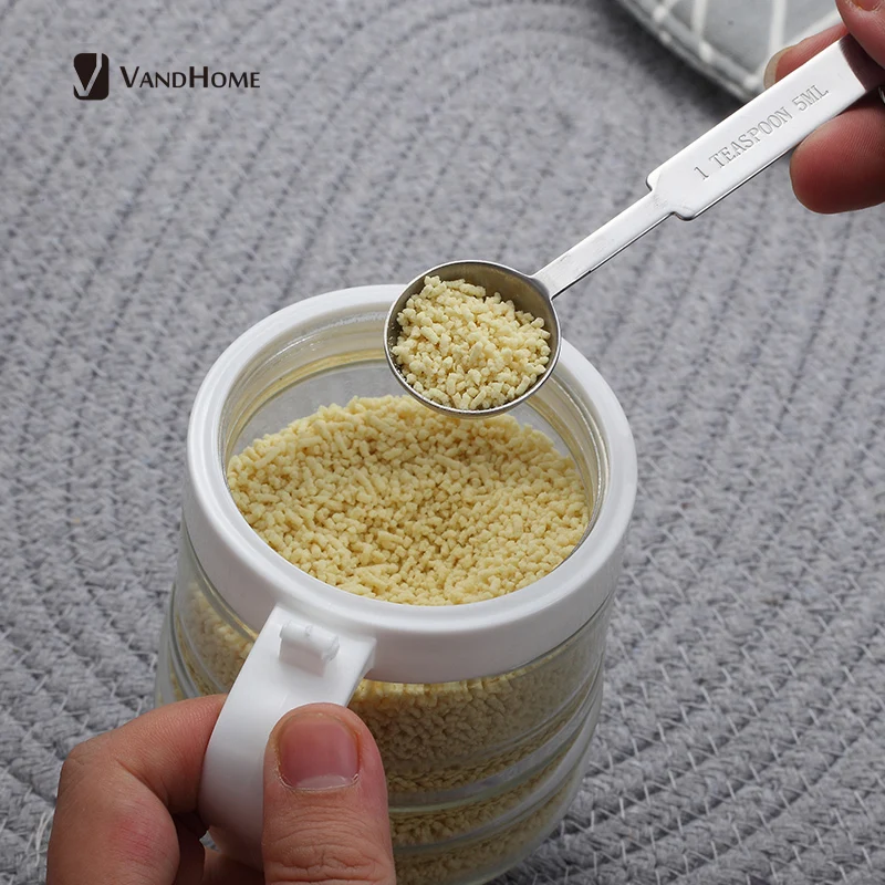 VandHome Stainless Steel Measuring Spoon Kitchen Measuring Scoop Cup For Baking Tea Coffee Kichen Accessories Measuring Tool Set
VandHome Stainless Steel Measuring Spoon Kitchen Measuring Scoop Cup For Baking Tea Coffee Kichen Accessories Measuring Tool Set