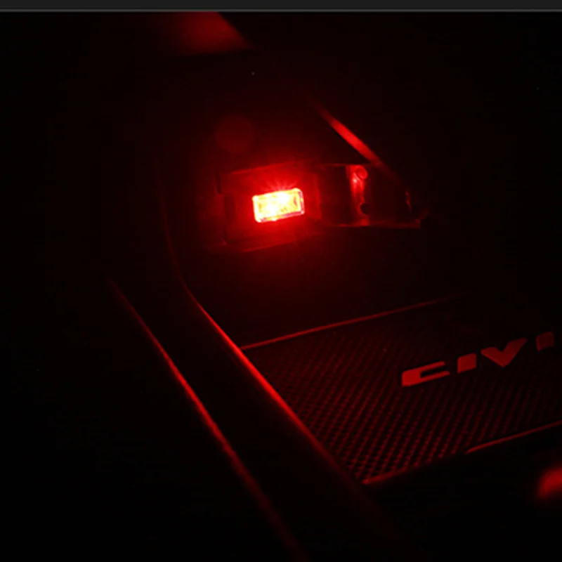 USB мини светодиодный ночник для салона автомобиля Нижняя лампа Volvo S40 S60 S80 XC60 XC90 V40
