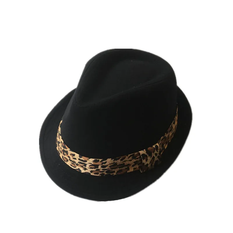 Women Fedora jazz hat with Leopard grain sideband Elegant Lady brimmed Caps pop-pop gentleman Jazz hats
Women Fedora jazz hat with Leopard grain sideband Elegant Lady brimmed Caps pop-pop gentleman Jazz hats