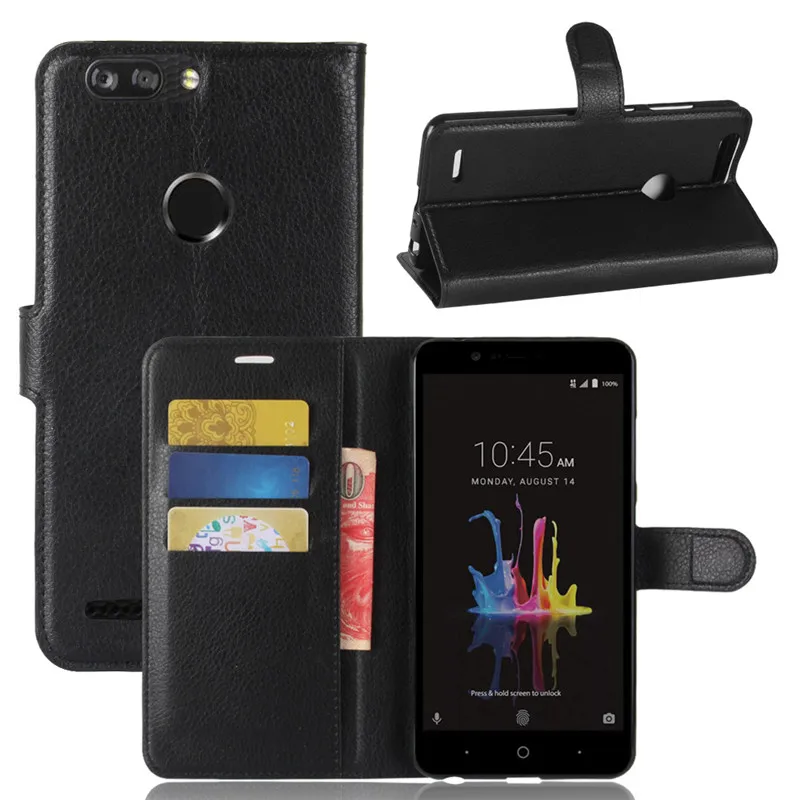 Роскошный кожаный чехол бумажник с откидной крышкой для ZTE Blade Zmax Pro 2 /Sequoia / Z982 6 0