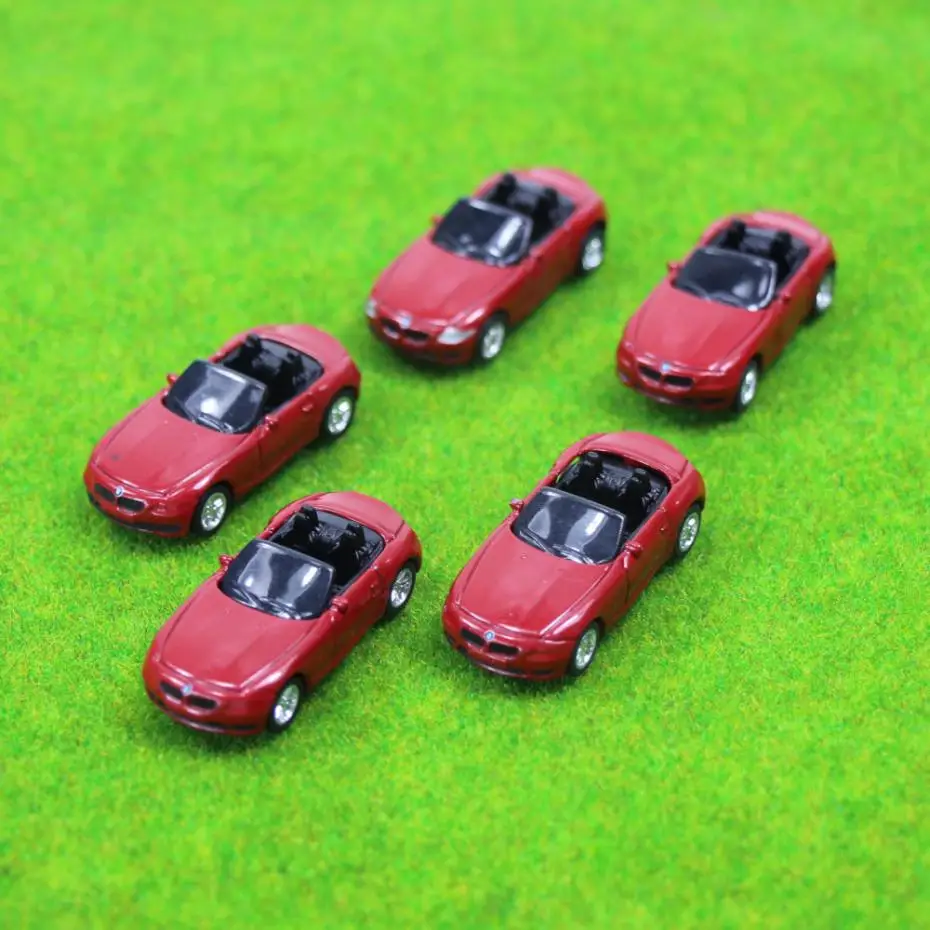 10 шт. модель автомобилей Red mwm 1:100 TT HO Scale для строительства рельсовой дороги