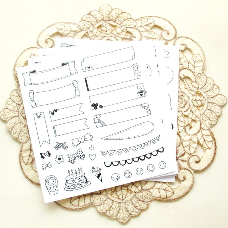 6 Sheets/set DIY Paper Sticker for Scrapbook Calendar Diary Planner Sticky Notes Photo Album Stickers Office School Supplies
6 Sheets/set DIY Paper Sticker for Scrapbook Calendar Diary Planner Sticky Notes Photo Album Stickers Office School Supplies