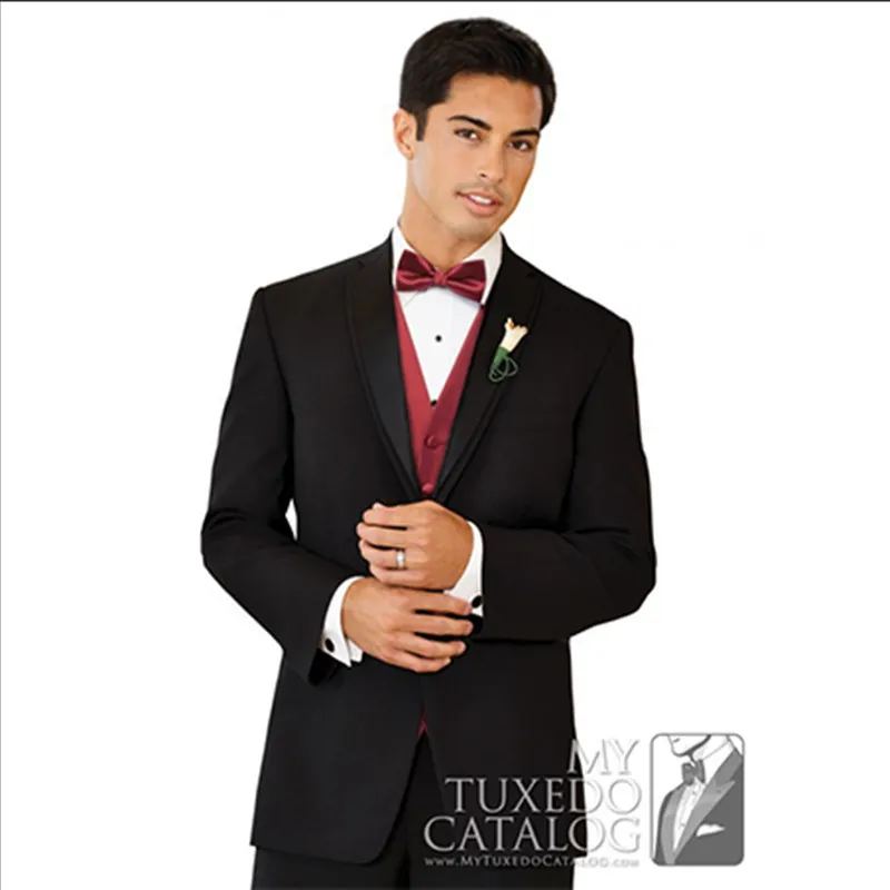 Wedding Suits For Men 2021 Tailor Tuxedo Formal Wear Black Groom Wool Bleed
