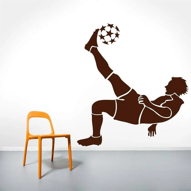Wall sticker football player design PVC vinyl detachable home decor decal, football fan, boy room decoration ZQ28
Wall sticker football player design PVC vinyl detachable home decor decal, football fan, boy room decoration ZQ28