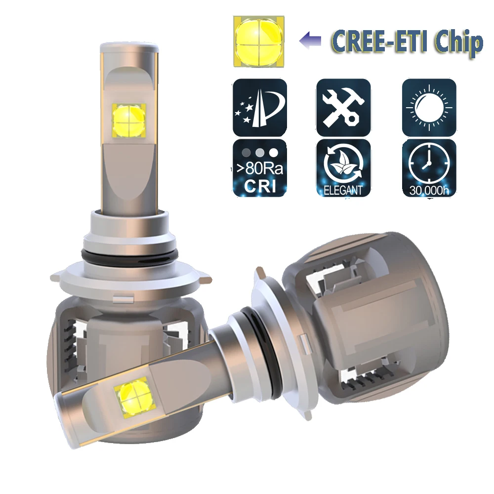 

LED Car Headlight HB3 9005 HB4 9006 LED Headlight Bulbs Conversion Kit For CREE Chip 120W 12000LM 6000K Auto Headlight Fog Light