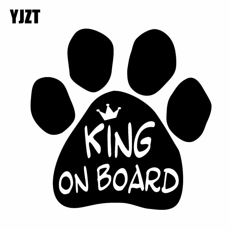 YJZT 14cm*13.9cm KING ON BOARD Funny Safety Vinyl Car Sticker Decal Sign Black Silver C10-00632
YJZT 14cm*13.9cm KING ON BOARD Funny Safety Vinyl Car Sticker Decal Sign Black Silver C10-00632