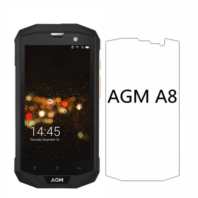 2 шт. закаленное стекло для защиты экрана AGM A8 9H Ультрапрозрачная Противоударная