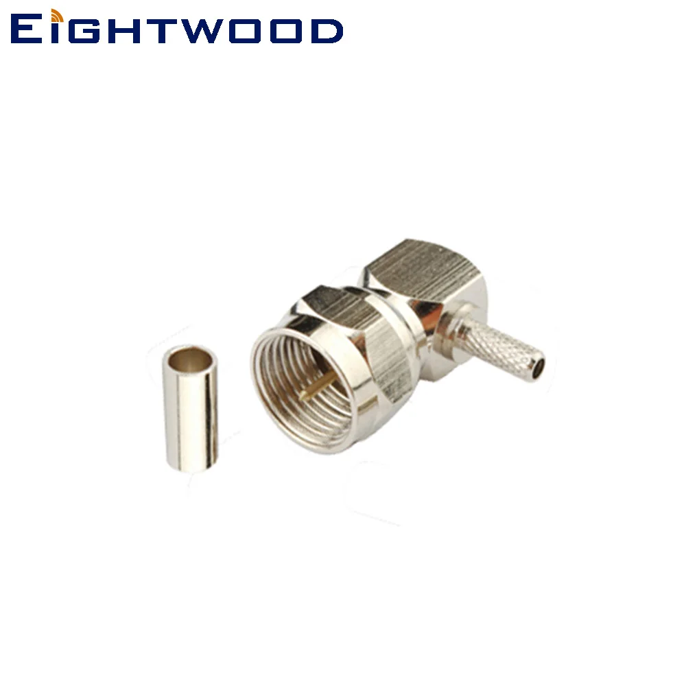 Eightwood F Plug Male RF Coaxial Connector Adapter Right Angle for RG 179 Coaxial Cable Pin Solder Contact Antenna Aerial
Eightwood F Plug Male RF Coaxial Connector Adapter Right Angle for RG 179 Coaxial Cable Pin Solder Contact Antenna Aerial