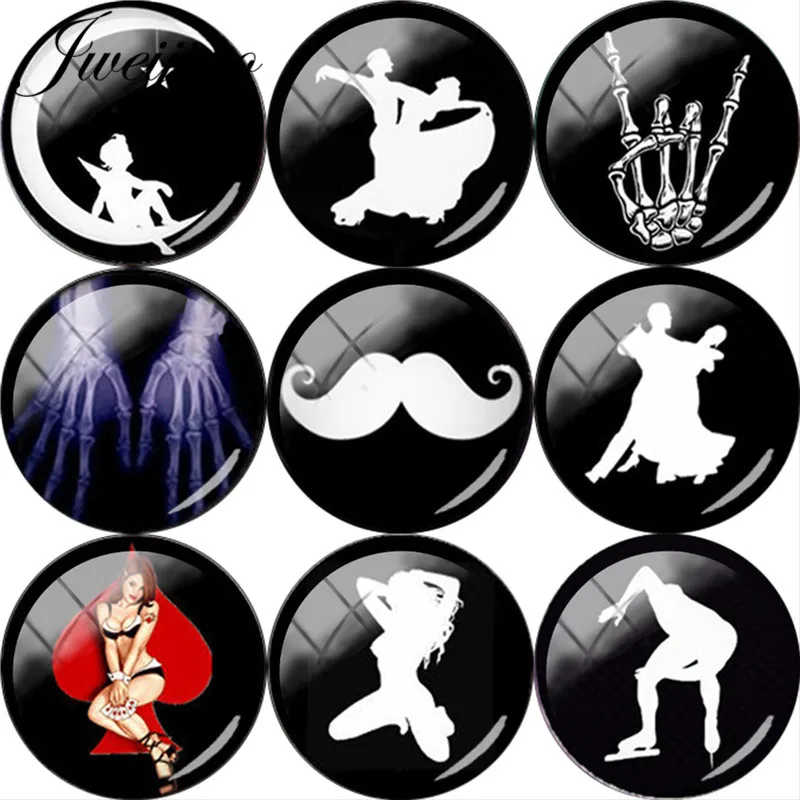 JWEIJIAO 5pcs/lot Figure silhouette skeleton Hand Pattern DIY Glass Cabochon Dome Demo Flat Back Making Findings
JWEIJIAO 5pcs/lot Figure silhouette skeleton Hand Pattern DIY Glass Cabochon Dome Demo Flat Back Making Findings