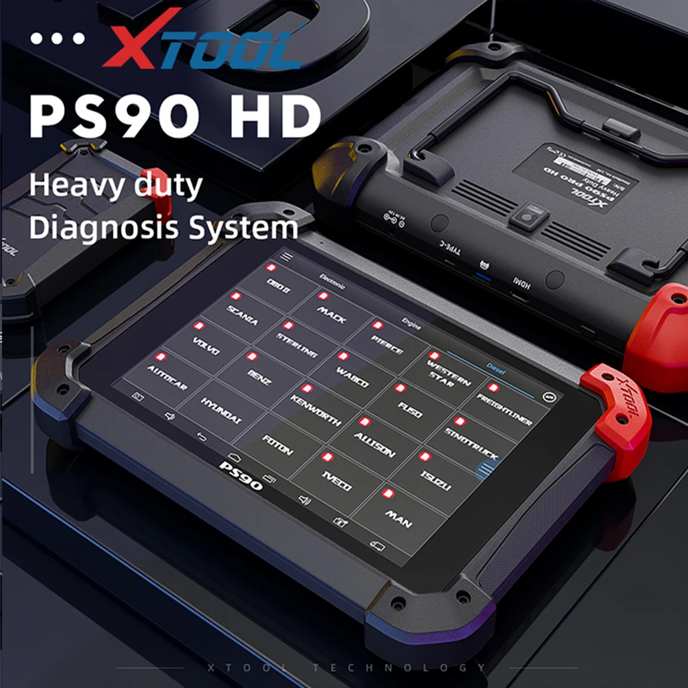 Original XTOOL PS90 HD OBD2 Automotive OBD2 Truck Diagnostic tool PS90 HD for Heavy duty update online for Multi-brand
Original XTOOL PS90 HD OBD2 Automotive OBD2 Truck Diagnostic tool PS90 HD for Heavy duty update online for Multi-brand