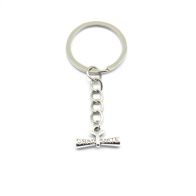 30mm keychain DIY metal holder chain vintage Graduation Silver Plated pendant Key Chains Gift Jewelry
30mm keychain DIY metal holder chain vintage Graduation Silver Plated pendant Key Chains Gift Jewelry