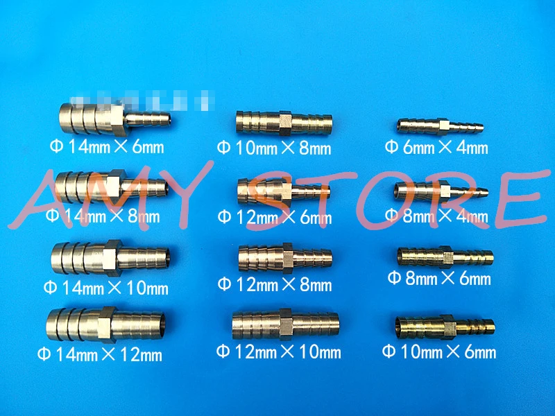 1Pc 4 5 6 8 10 12 14 16 19mm Hose Barbed x Hose Barbed Brass Pipe Fitting Reducer Coupler Connector Adapter Air Fuel Gas Water
1Pc 4 5 6 8 10 12 14 16 19mm Hose Barbed x Hose Barbed Brass Pipe Fitting Reducer Coupler Connector Adapter Air Fuel Gas Water